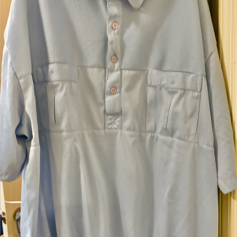 Van Heusen navy and pale blue Polo Shirts